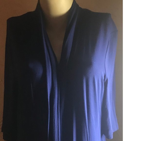 Logo Instant Chic Navy Knit Cardigan Size L - Picture 5 of 6